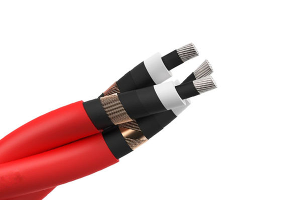 Cross Linked Polyethylene 95mm2 MV Power Cable Aluminum 3x1 Core