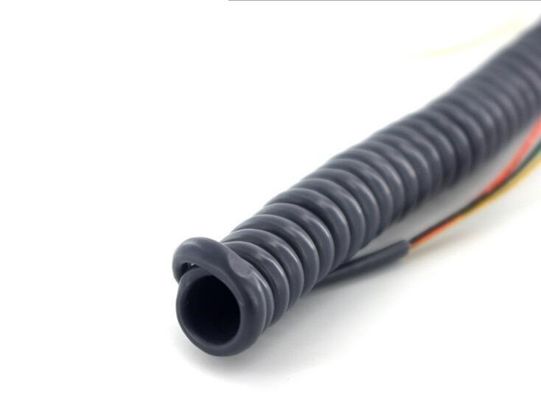 Flexible 28AWG 9 Core Spiral Power Cord , UL2556 Spiral Electrical Wire